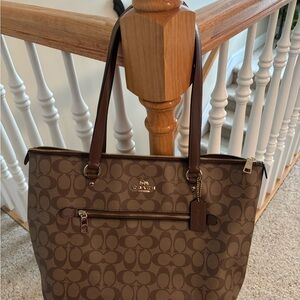 Coach Brown Monogram Tote Bag